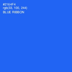 #2164F4 - Blue Ribbon Color Image